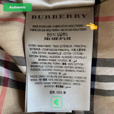 burberry coat made in italy|genuine Burberry label.